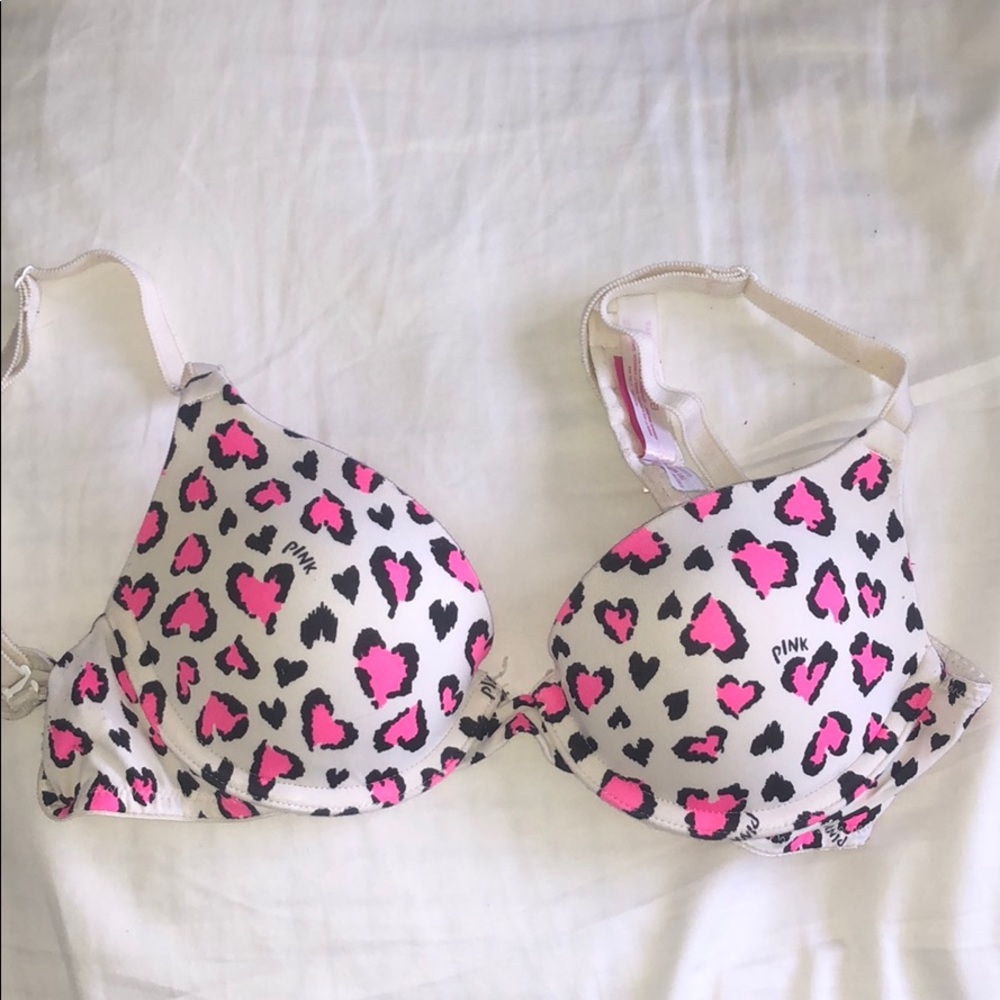PINK cheetah print bra